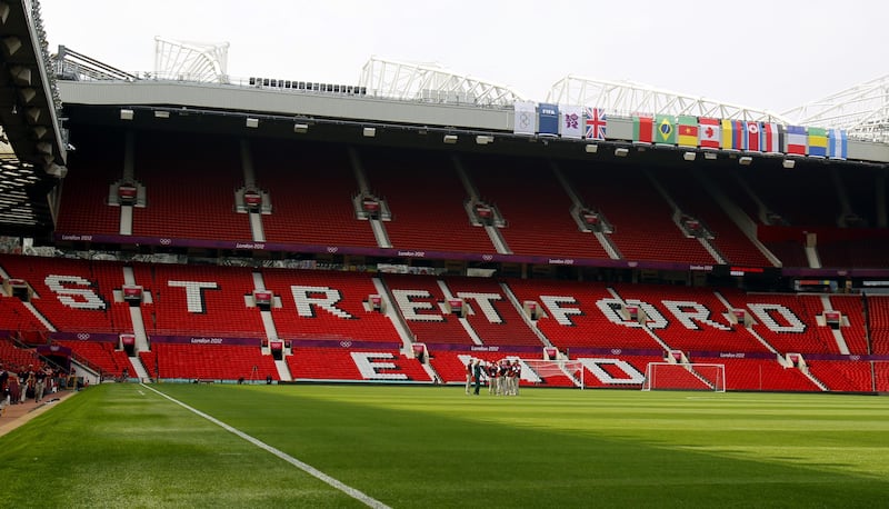 Tragedy chanting was heard coming from the Stretford End