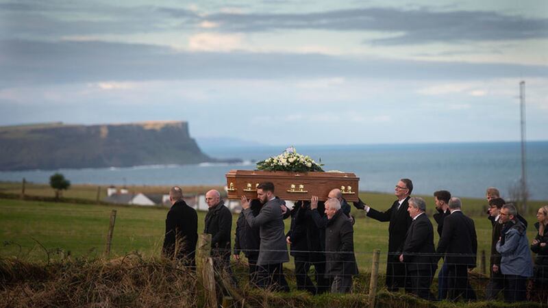 &nbsp;Deirdre McShane was laid to rest today. Picture by Mark Marlow