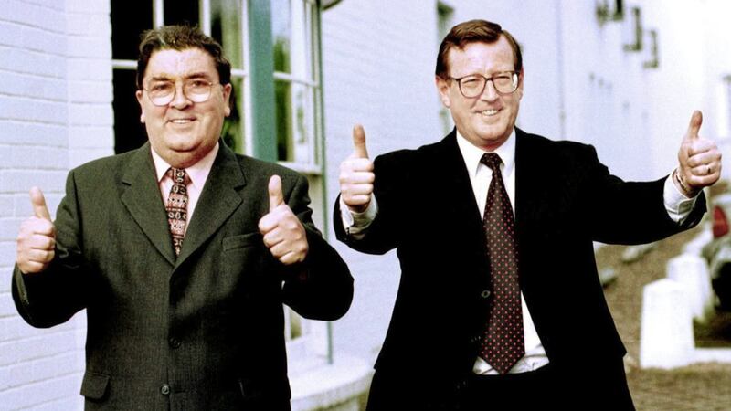John Hume and David Trimble were joint recipients of the Nobel Peace Prize. Picture by Alan Lewis, Photopress 