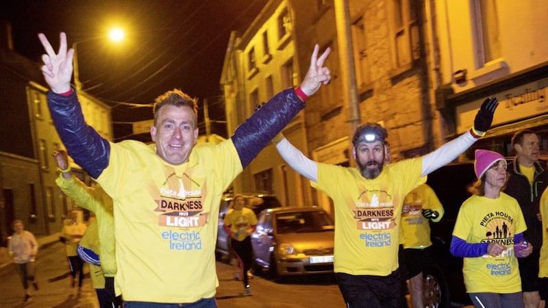 Over 150 locations across the world, including nine in the north of Ireland, will host Darkness into Light 5km walks to raise awareness of suicide prevention 