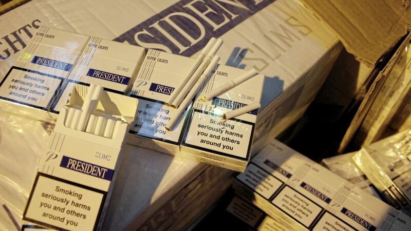 Some of the cigarettes from the seizure 