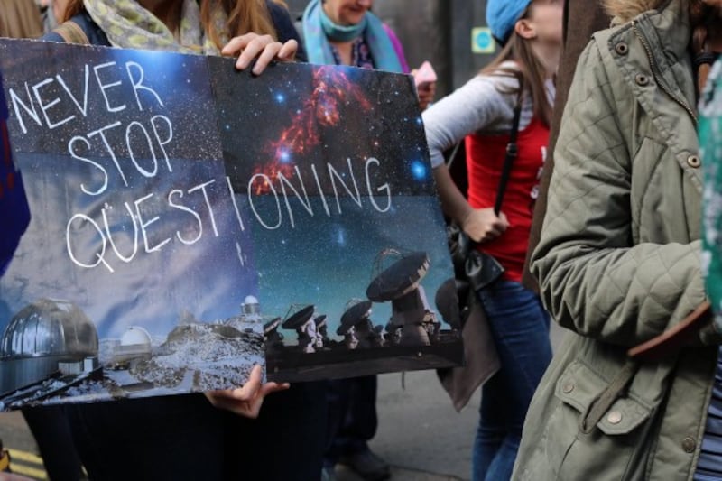 science signs (Katie Raymer/PA)