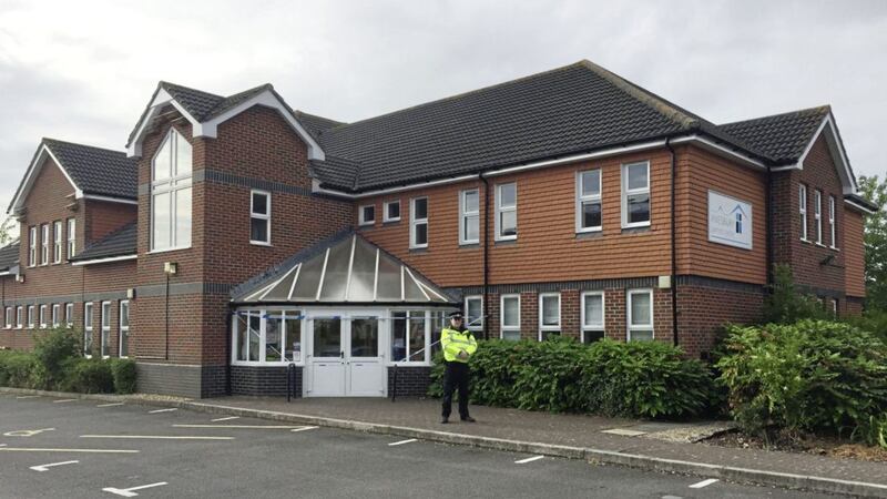 A police officer stands outside Amesbury Baptist Church in Amesbury, Wiltshire, where a major incident has been declared after it was suspected that two people might have been exposed to an unknown substance Picture by Rod Minchin/PA 