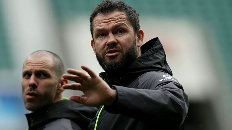 Ireland coach Andy Farrell during the Captain's Run at Twickenham Stadium, London. Picture by&nbsp;Paul Harding, PA Wire