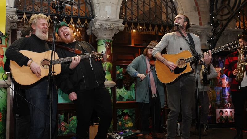 A Ukrainian carol, Fairytale Of New York and a medley of songs in a roaring finale marks the return of a very Dublin tradition.