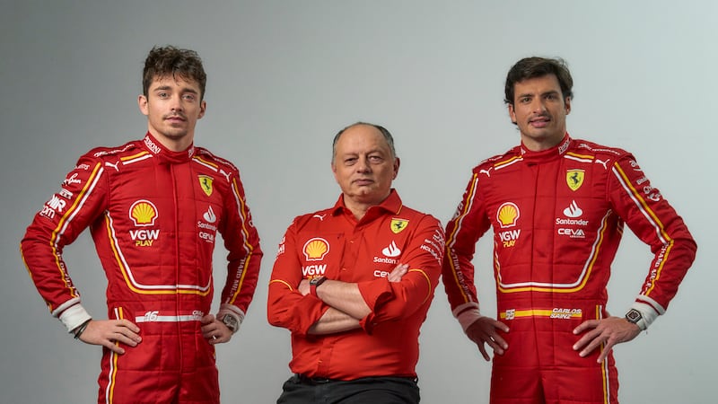 Carlos Sainz (right) admitted being replaced by Lewis Hamilton came as a surprise