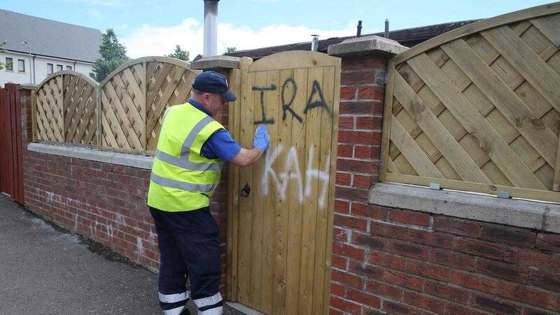 Graffiti daubed in west Belfast&nbsp;