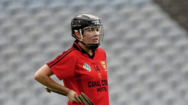 Sarah Louise Carr grabbed a crucial goal against Craughwell, but her work-rate and strength under the high ball were glowing features of her performance   