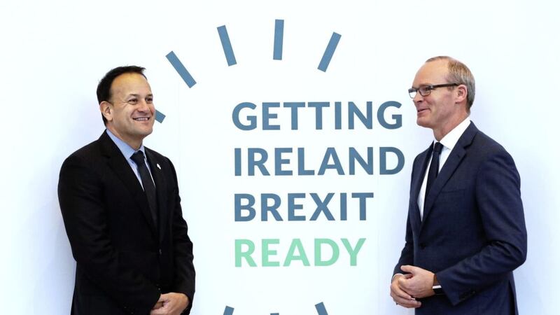 Taoiseach Leo Varadkar (left) and Foreign Affairs Minister Simon Coveney pictured at an event last year to brief businesses on getting prepared for Brexit. Picture by Brian Lawless/PA Wire 