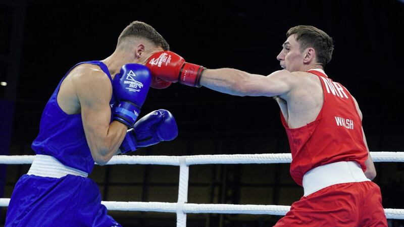 West Belfast&#39;s Aidan Walsh proved too quick and elusive for Welshman Garan Croft in yesterday&#39;s Commonwealth Games semi-final. Picture by PA 