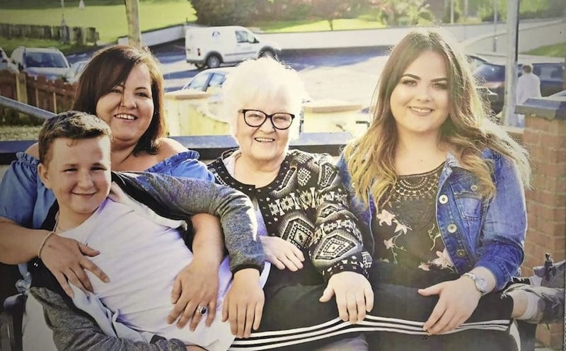 Sharon Bordessa pictured with her mother, Kathleen, who passed away in October 2017, and her children, Olivia and Bradley 