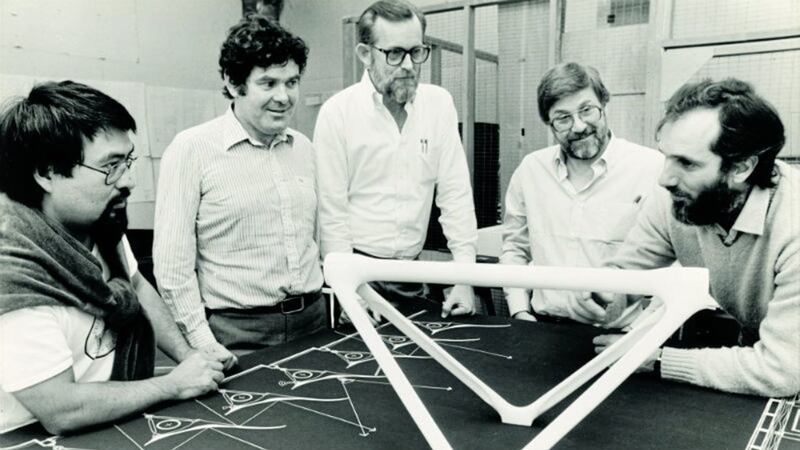 Peter Rice (second left) is widely regarded as one of the most distinguished structural engineers of the late 20th century 