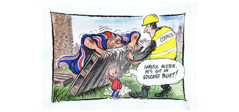 Ian Knox cartoon 4/5/18: Not much trust between councils and bonfire organisers&nbsp;