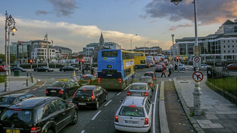 It takes rush-hour commuters in Dublin almost twice as long to negotiate traffic 