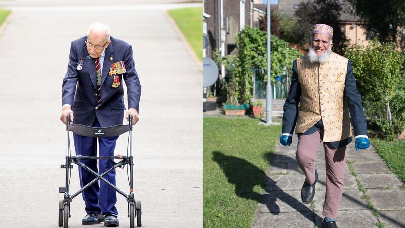 Fellow centenarians said they were inspired by the 100-year-old to complete their own challenges.