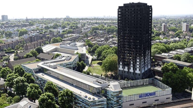 The Grenfell Tower fire broke out on June 14 last year at the 24-storey Grenfell Tower block of public housing flats in North Kensington. Picture by David Mirzoeff, Press Association 