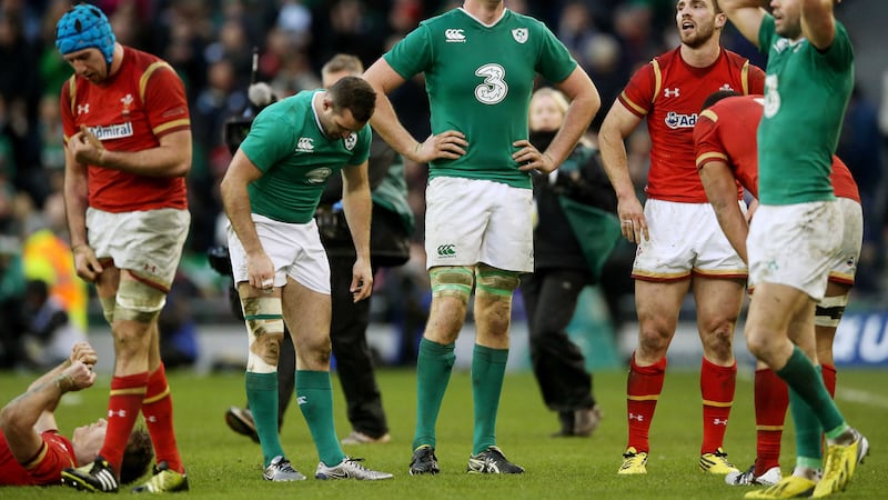 The Ireland and Wales teams are exhausted after last Sunday's draw at the Aviva Stadium <br />Picture by PA&nbsp;