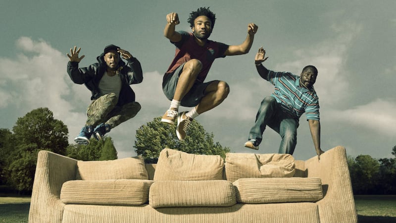 The cast of Atlanta (l-r, Keith Standfield, Donald Glover and Brian Tyree Henry) which starts on FOX tomorrow night 
