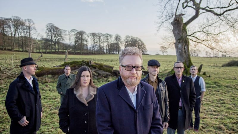 Outstanding in their field: Flogging Molly (with Dave King, front/centre) 