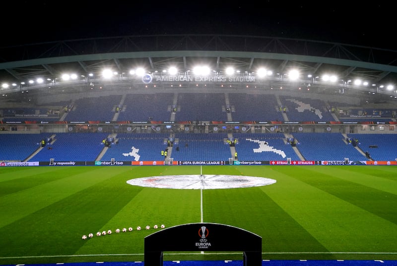 Europa League football came to the Amex Stadium for the first time this season