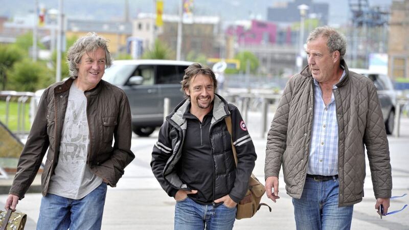 Jeremy Clarkson, right, with co-presenters James May and Richard Hammond 