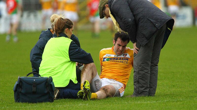 Antrim captain Kevin Niblock is their one injury doubt ahead of the visit of Wexford to Corrigan Park. Picture by Seamus Loughran 