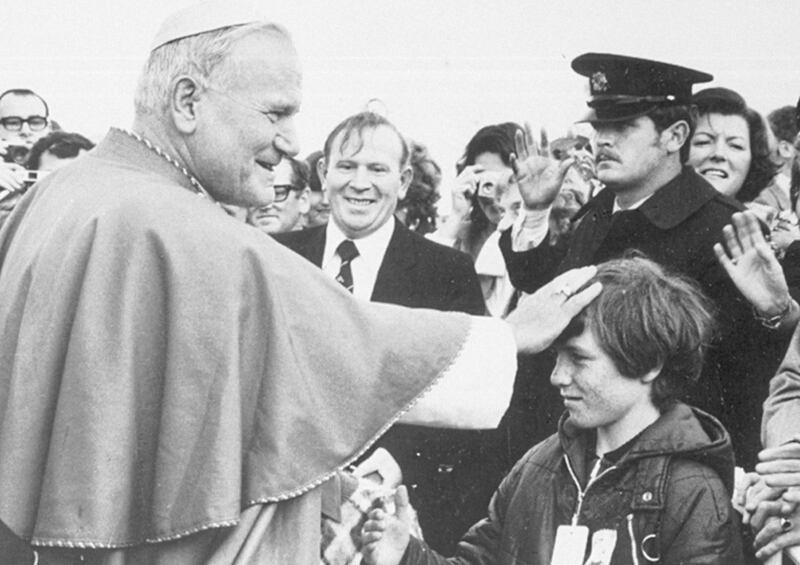 Pope John Paul II during his visit to Ireland in 1979 