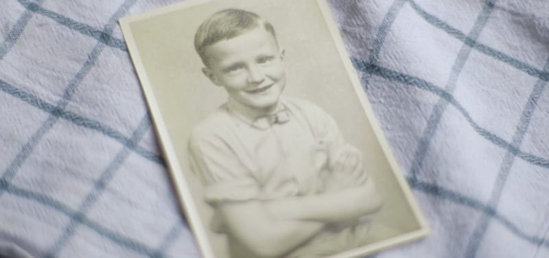 Alex Kane was adopted when he was six years old. Picture from BBC 