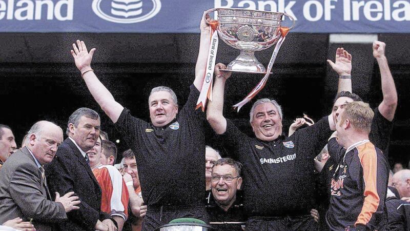 Joe Kernan led Armagh to their first All-Ireland title in 2002 