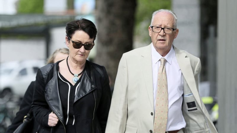 Ana Kri&eacute;gel&#39;s parents, Geraldine and Patric, arriving at the Criminal Courts of Justice in Dublin 