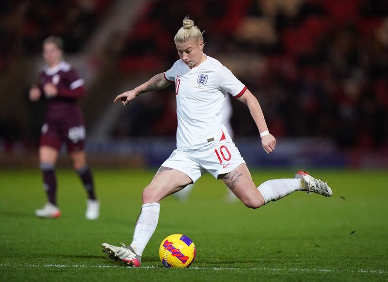 Bethany England in action for England (Tim Goode/PA)