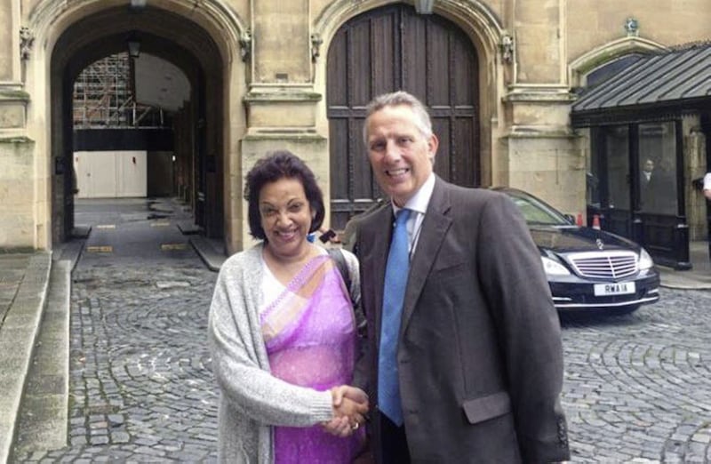 Ian Paisley previously tweeted a photograph of him with the Sri Lankan High Commissioner Amari Wijewardene 