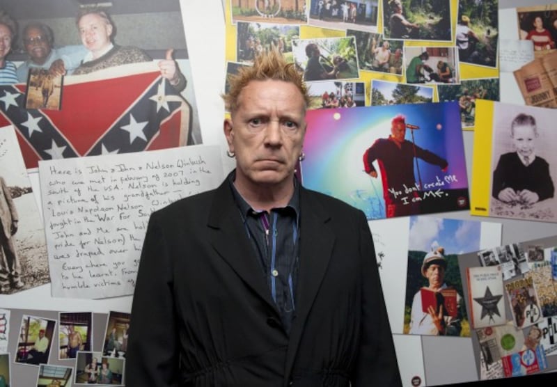 John Lydon pictured at the launch of his new book, Mr Rotten's Scrapbook, at The Hospital Club in central London.