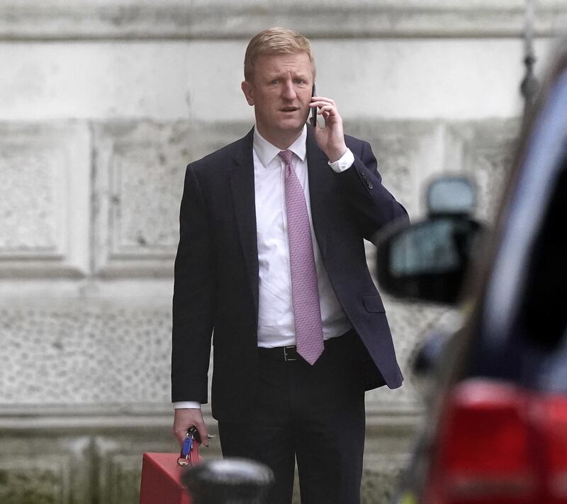 Deputy Prime Minister Oliver Dowden said a UAE company’s shares in Vodafone could mount a national security threat