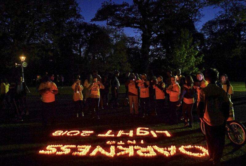 Participants pictured at the annual Darkness Into Light fundraising event in Dublin. Photo by Harry Murphy/Sportsfile&nbsp;