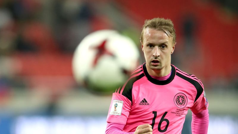 Celtic's Leigh Griffiths in action for Scotland &nbsp;
