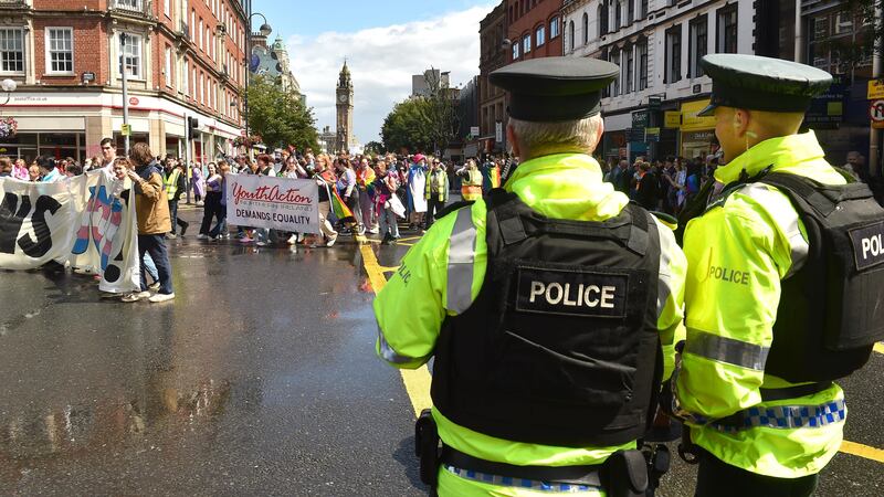 Organisers of Belfast Pride are to meet senior police officers later this week, and are likely to discuss the issue of an alleged hate crime at Saturday’s parade (Oliver McVeigh/PA)