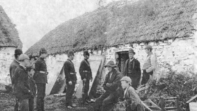 Irish Famine eviction 