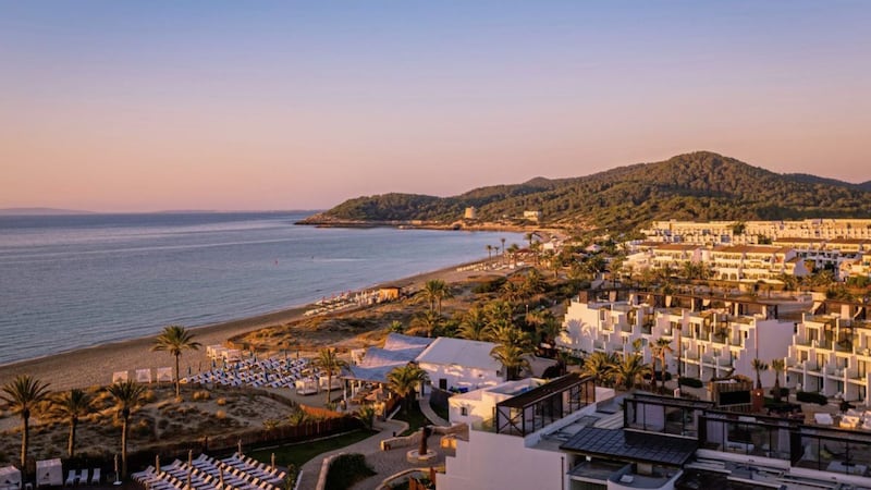 Playa d&#39;en Bossa beach in Ibiza, which is one of eight new destinations Ryanair will service from Belfast City Airport this summer 