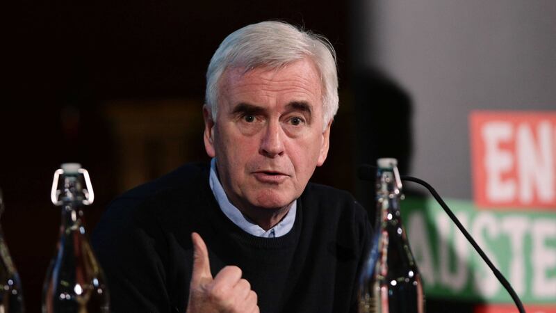 Shadow Chancellor John McDonnell speaks during the Building the Fight Against Austerity conference, organised by the Trade Union Coordinating Group, at Methodist Central Hall in central Londonin November. Picture by Yui Mok, PA Wire&nbsp;