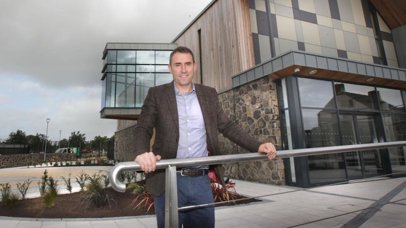 Centre manager Brian McCormick at the new Seamus Heaney Centre in Bellaghy Co Derry