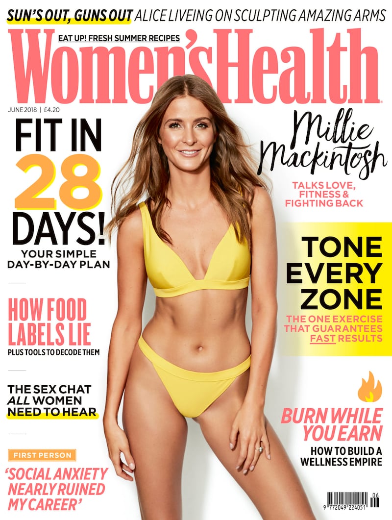 Millie Mackintosh appears on the cover of the new issue of Women's Health. 