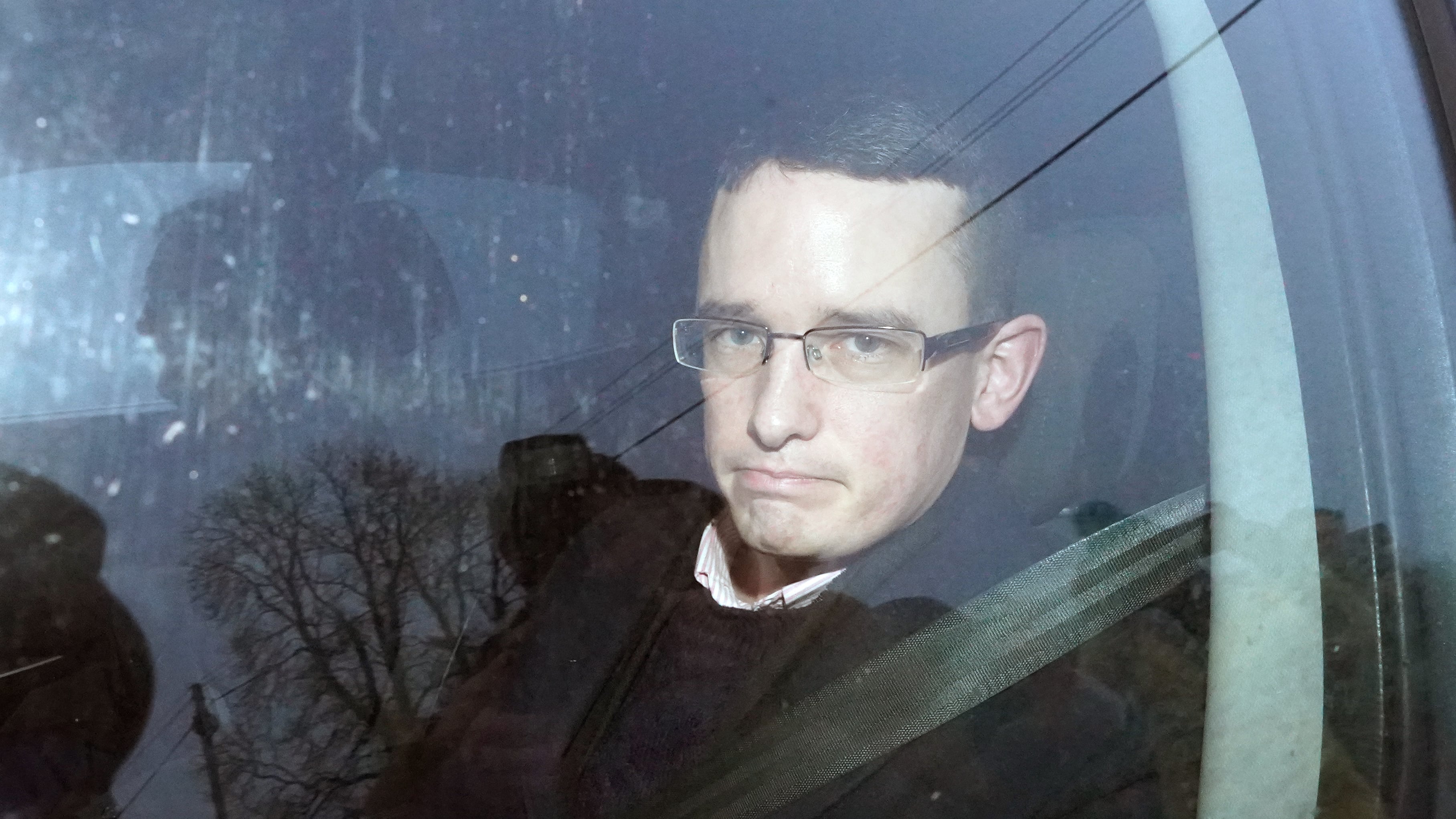 Enoch Burke arrives at Wilson’s Hospital School in Co Westmeath in January 2022