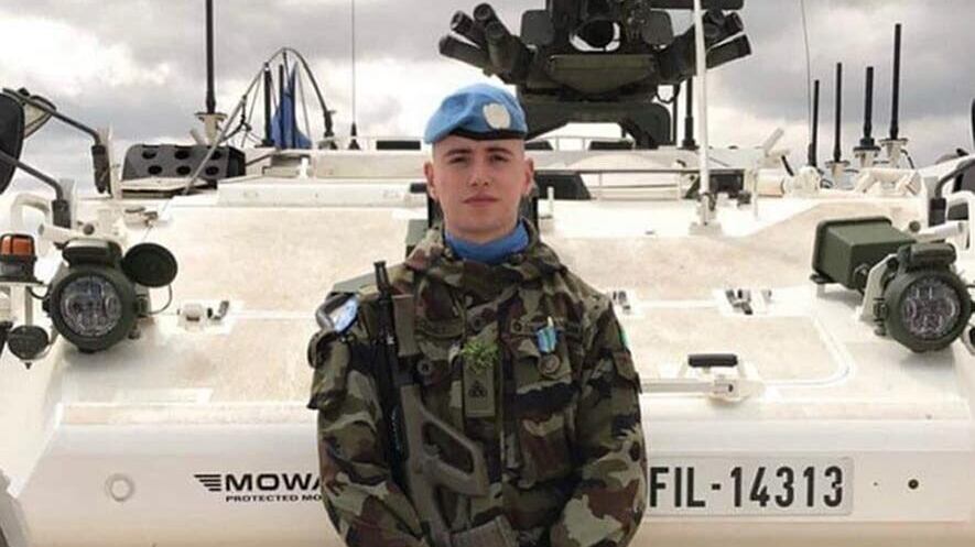 Private Sean Rooney of Newtowncunningham in Co Donegal, the Irish peacekeeping soldier killed in Lebanon will be buried later on Thursday (Irish Defence Forces/PA)