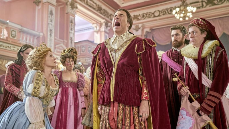 David Walliams as Prince Charming and Sian Gibson as Cinderella in Cinderella: After Ever After 