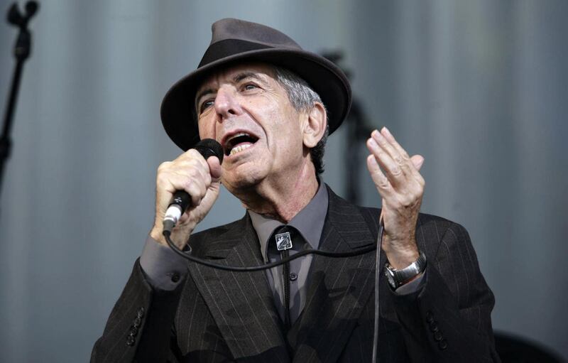 Leonard Cohen performing at Glastonbury (Yui Mok/PA)