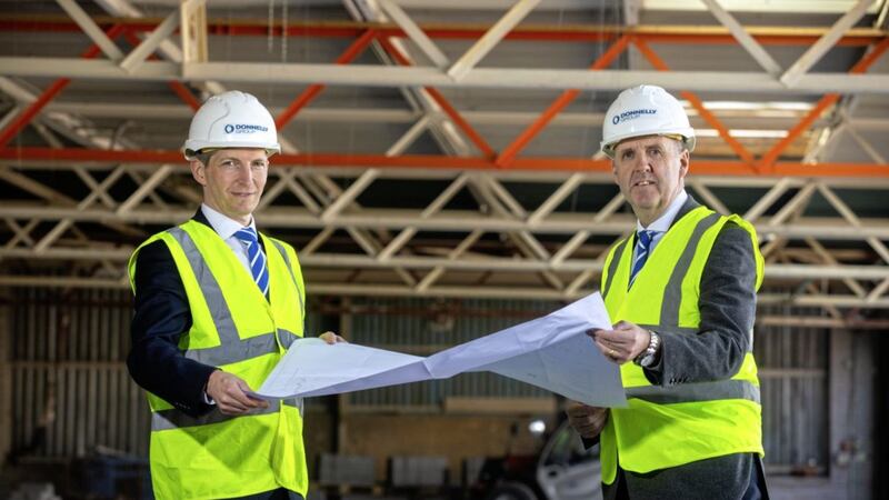 Site director Paul Compton with Dave Sheeran, managing director of the Donnelly Group. 