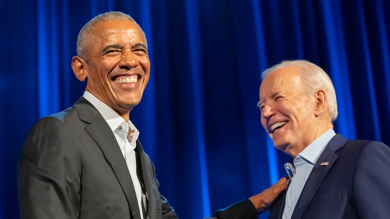 President Joe Biden, right, and former president Barack Obama (Alex BrandonAP)