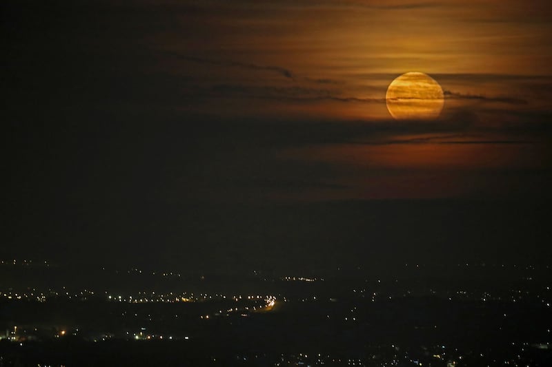 A supermoon in 2016 seen over Lancashire (Peter Byrne/PA)