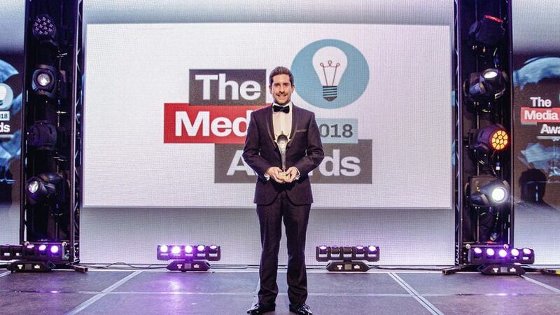 Ardmore Advertising&#39;s Mark Thompson picked up the gold award for NI Media Agency of the Year 